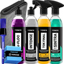 Kit Lavagem Automotiva Completa Vonixx Cera Carnauba Tok Final V-Floc Revitalizador de Plasticos intense Sintra fast