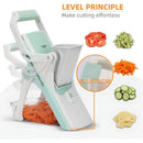 Cortador Manual 5 em 1 Inox – Fatiador de Legumes e Verduras