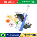 Cortador Manual 5 em 1 Inox – Fatiador de Legumes e Verduras
