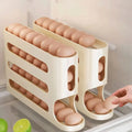 4 camadas de rolamento automático ovo titular rack geladeira caixa armazenamento recipiente cozinha geladeira ovo dispensador organizador geladeira