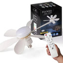 Ventilador de Teto de 20,5 polegadas 40W com Controle Remoto e Luz LED, Ventilador de Teto Inteligente e Silencioso para Quarto e Sala de Estar