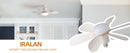 Ventilador de Teto de 20,5 polegadas 40W com Controle Remoto e Luz LED, Ventilador de Teto Inteligente e Silencioso para Quarto e Sala de Estar