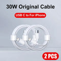5-1 Peças 30W Cabo De Carregamento Rápido Para Apple Iphone 13 12 11 14 Pro Max Mini Cabo USB C Para X XR XS Max 7 8 14 Plus 6 Acessórios