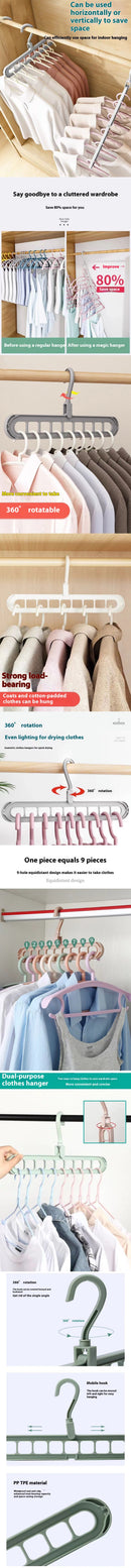 Cabides Magico 9 Furos Multidobravel Organizador
