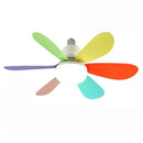 Ventilador de Teto de 20,5 polegadas 40W com Controle Remoto e Luz LED, Ventilador de Teto Inteligente e Silencioso para Quarto e Sala de Estar
