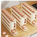 4 camadas de rolamento automático ovo titular rack geladeira caixa armazenamento recipiente cozinha geladeira ovo dispensador organizador geladeira