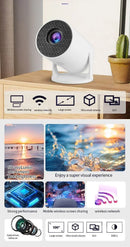 Projetor de vídeo portátil Full HD 720P HY200 270 PC rotativo USB compatível com suporte HDMI para filmes ao ar livre de cinema em casa