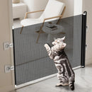 Portão de Segurança Retrátil para Bebês e Crianças, para Escadas Internas, 49 Polegadas de Largura, Sem Perfuração, para Gatos, Cães, Casas e Quintais