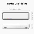 Impressora A4 portátil, impressora térmica sem fio para impressão de documentos e fotos em papel térmico A4, operação sem tinta com l