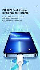 5-1 Peças 30W Cabo De Carregamento Rápido Para Apple Iphone 13 12 11 14 Pro Max Mini Cabo USB C Para X XR XS Max 7 8 14 Plus 6 Acessórios