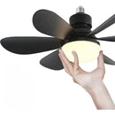 Ventilador de Teto de 20,5 polegadas 40W com Controle Remoto e Luz LED, Ventilador de Teto Inteligente e Silencioso para Quarto e Sala de Estar