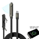 Cabo Tipo C 2 Em 1 Suporte Dobrável Para Celular Suporte Invisível