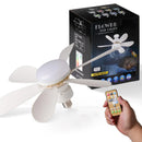 Ventilador de Teto de 20,5 polegadas 40W com Controle Remoto e Luz LED, Ventilador de Teto Inteligente e Silencioso para Quarto e Sala de Estar