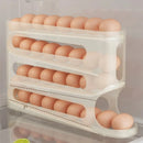 4 camadas de rolamento automático ovo titular rack geladeira caixa armazenamento recipiente cozinha geladeira ovo dispensador organizador geladeira