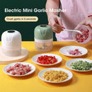 Triturador de Alho Elétrico de 250ml, Picador de Alimentos Portátil USB, Moedor de Carne e Vegetais para Utensílios de Cozinha