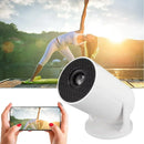 Projetor de vídeo portátil Full HD 720P HY200 270 PC rotativo USB compatível com suporte HDMI para filmes ao ar livre de cinema em casa