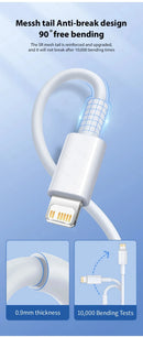 5-1 Peças 30W Cabo De Carregamento Rápido Para Apple Iphone 13 12 11 14 Pro Max Mini Cabo USB C Para X XR XS Max 7 8 14 Plus 6 Acessórios