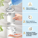 Dispenser Saboneteira Automática Sensor Espuma Recarregável Branco