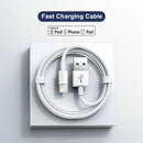 Qualidade Original Cabo do Carregador USB para iPhone, Rápido Cabo de Carregamento, Data Sync Line, iPhone 14, 8, 7, 6S Plus, 13, 12 Pro, XS Max, XR, SE, 1m, 2m, 2m