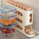 4 camadas de rolamento automático ovo titular rack geladeira caixa armazenamento recipiente cozinha geladeira ovo dispensador organizador geladeira