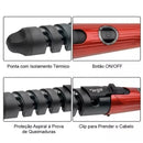 Modelador de Cachos Profissional de Cerâmica com Temperatura Ajustável e Aquecimento Rápido para Ondas e Cachos - Design de Salão