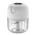 Triturador de Alho Elétrico de 250ml, Picador de Alimentos Portátil USB, Moedor de Carne e Vegetais para Utensílios de Cozinha
