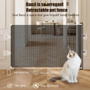 Portão de Segurança Retrátil para Bebês e Crianças, para Escadas Internas, 49 Polegadas de Largura, Sem Perfuração, para Gatos, Cães, Casas e Quintais
