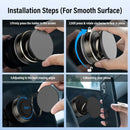 Suporte Magnético para Celular a Vácuo para Carro – Compatível com MagSafe, Rotação 360°