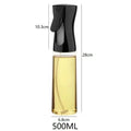Spray Borrifador Porta Azeite Óleo Vinagre - Galheteiro Preto