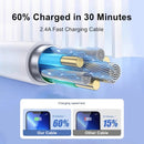 Qualidade Original Cabo do Carregador USB para iPhone, Rápido Cabo de Carregamento, Data Sync Line, iPhone 14, 8, 7, 6S Plus, 13, 12 Pro, XS Max, XR, SE, 1m, 2m, 2m