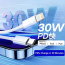5-1 Peças 30W Cabo De Carregamento Rápido Para Apple Iphone 13 12 11 14 Pro Max Mini Cabo USB C Para X XR XS Max 7 8 14 Plus 6 Acessórios