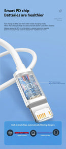 5-1 Peças 30W Cabo De Carregamento Rápido Para Apple Iphone 13 12 11 14 Pro Max Mini Cabo USB C Para X XR XS Max 7 8 14 Plus 6 Acessórios